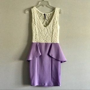 WHITE & LAVENDER LACE MINI